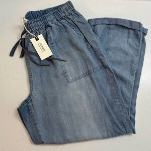 Matilda Jane Good Hart Denim Jogger Pants Women’s Medium New with Tags